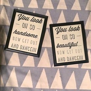 Retro Bathroom Signs for a wedding!